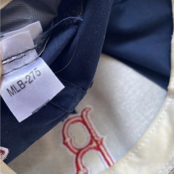 VTG Red Sox Hat Outdoor Cap MLB Baseball Blue Embroidered B Adjustable M… - Picture 9 of 12